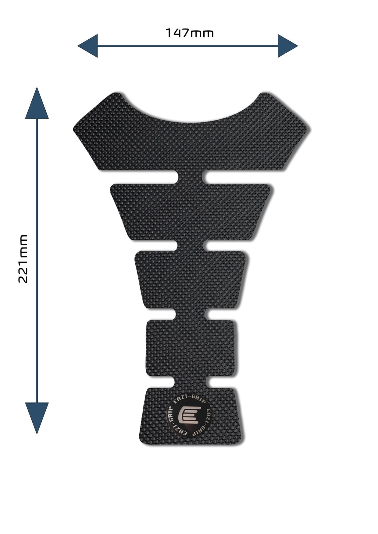 Eazi-Grip Centre Tank Pads In Black – Design F — view 1