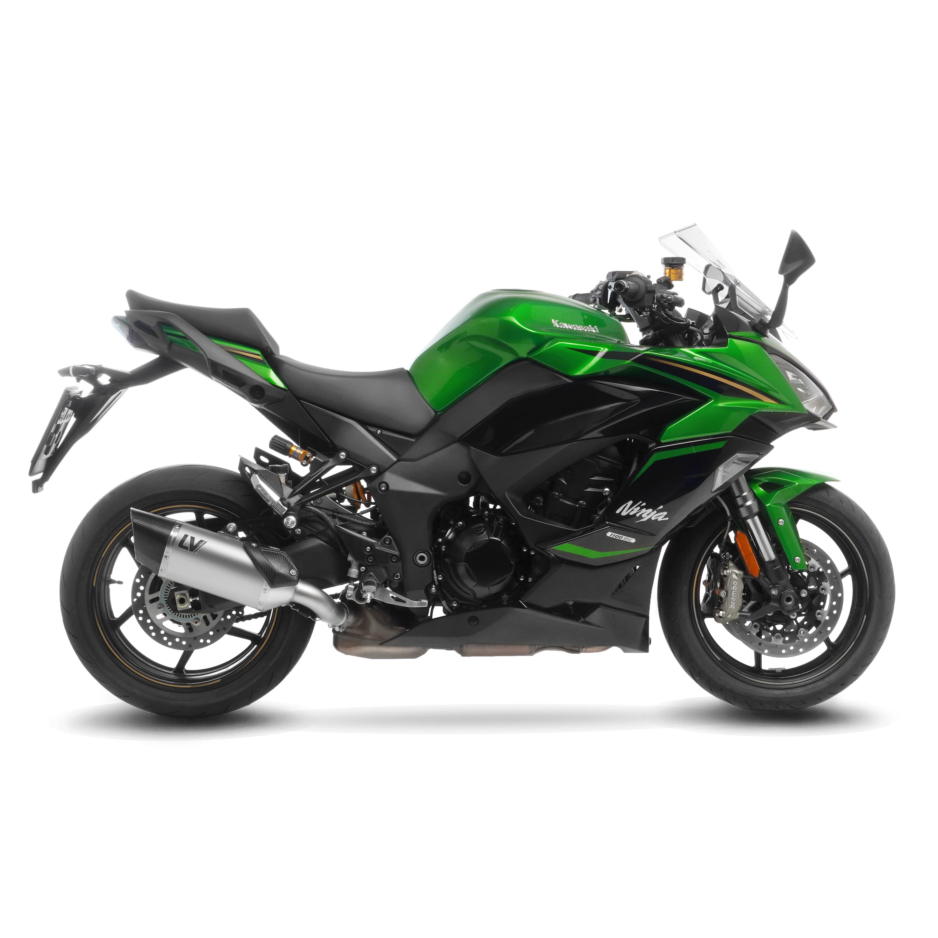Leo Vince LV-14 R slipon exhaust for KAWASAKI NINJA 1100 SX/TOURER — view 1