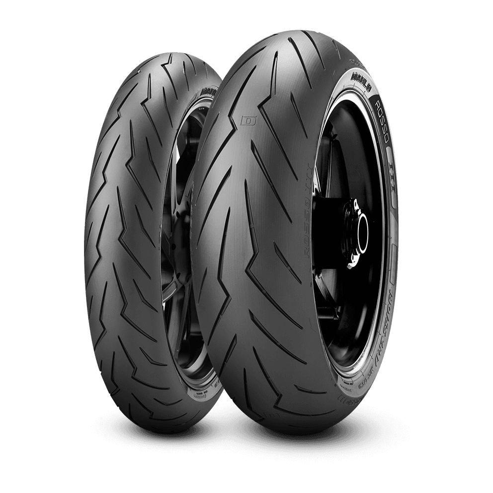 Pirelli 120/180 Diablo Rosso 3 Tyres — view 1